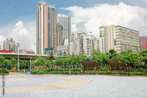 Obraz Dibond Hongkong nowoczesny budynek