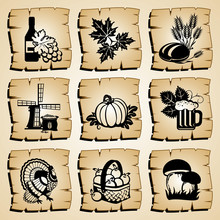 Icons Autumn And Harvest Festival