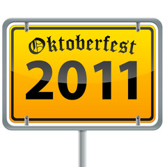 Wall Mural - Oktoberfest 2011 - Ortsschild