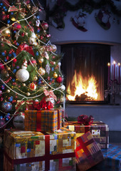 christmas tree and christmas gift