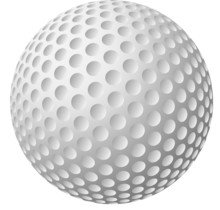Golfball In 3D Optik