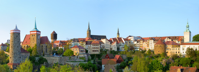 Fototapete - Bautzen Stadtpanorama