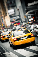 Fototapete - New York taxis