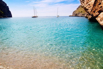 Canvas Print - Escorca Sa Calobra beach in Mallorca balearic islands