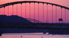 Fort Pitt Bridge At Dusk