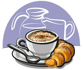 Cappuccino With Croissant