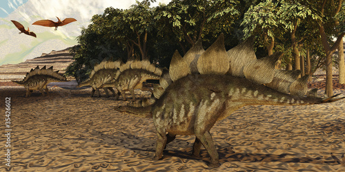 Board z aluminiowym obramowaniem Stegosaurus