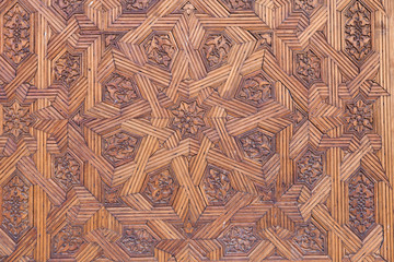 Fototapete - Alhambra de Granada. Nasrid Palaces. Wooden ceiling detail