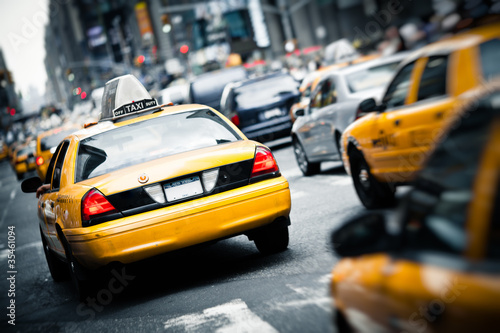 Naklejka na szybę New York taxis