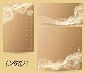 card with a floral background of various sizes