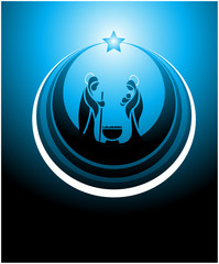 nativity scene icon