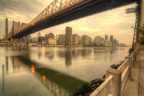 Naklejka - mata magnetyczna na lodówkę Queensboro Bridge