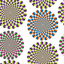 Abstract Seamless With Elements Of Optical Illusion