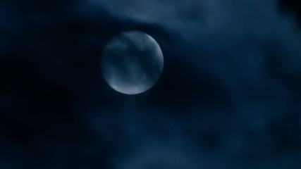 full moon moving across the sky, time lapse.