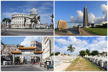 Sticker - Carte postale de la Havane, Cuba