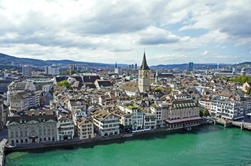 Poster - ZÜRICH ( Schweiz ) - Stadtpanorama