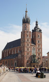 Fototapeta  - The basilica of the Virgin Mary in Cracow - Poland