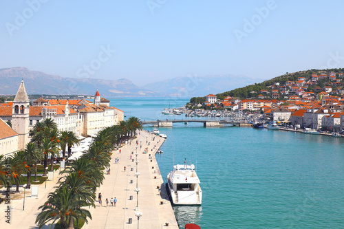 Obraz na płótnie canvas czteroczęściowy "tetraptyk" Chorwacja - miasto trogir