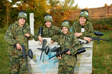 girl paintball player