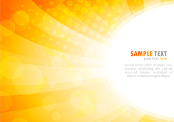 Poster - Bright background in orange color