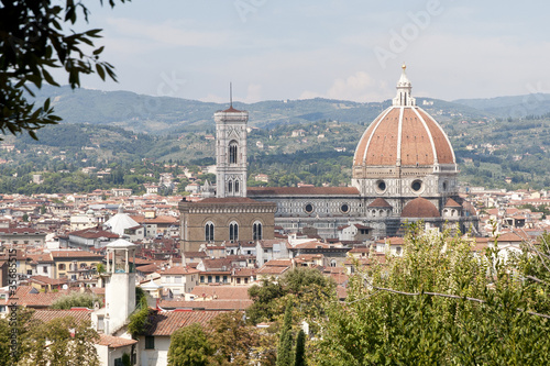 Obraz na płótnie canvas trzyczęściowy "tryptyk" Brunelleschi Dome - Florencja
