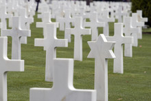 Star Of David In A Christian Military Cemetery