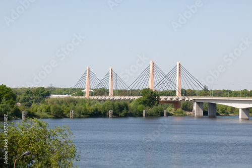 Obraz w ramie Wroclaw Millenium Bridge