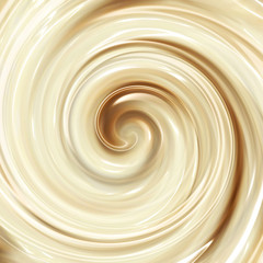 Canvas Print - Cream and chocolate swirl