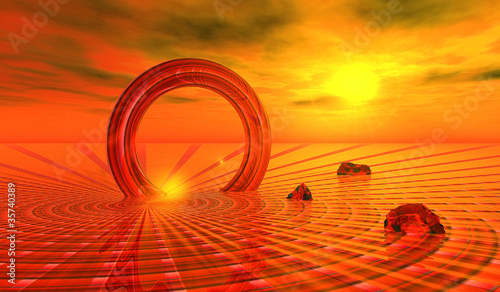 Board z aluminiowym obramowaniem 3d - egn - science-fiction 104