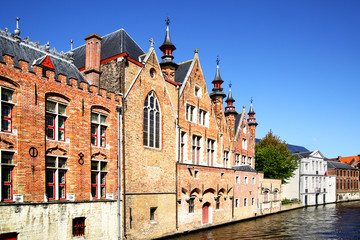 Poster - Houses on canal in Bruges