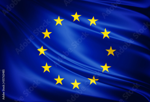 Fototapeta na wymiar Flag of european union