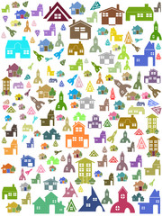  seamless background of house symbol