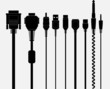 © tayes - Connectors Cables USB, VGA, p2, computador, conectar