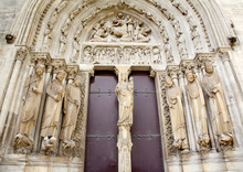 Paris - East Portal Of Saint Denis  Cathedral