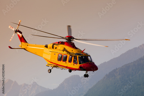 Fotoboard na płycie Helikopter ratowniczy ab139