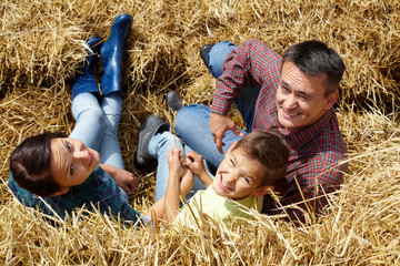 Canvas Print - Happy farmers