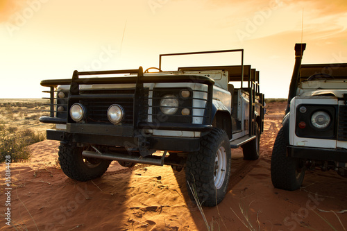 Fototapeta na wymiar Offroad in der Wüste