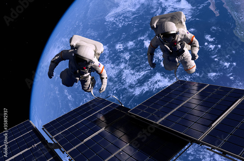Board z aluminiowym obramowaniem Astronauta