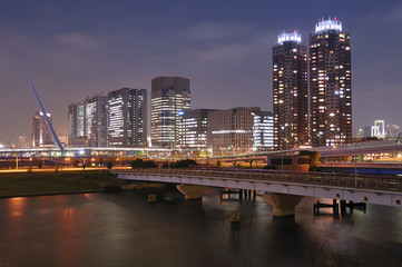 Wall Mural - night Odaiba, Tokyo