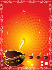 Wall Mural - abstract diwali background