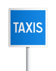 Poster - Panneau - station de taxis