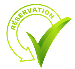 Poster - réservation sur symbole validé vert