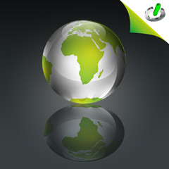 Wall Mural - conceptual green globe