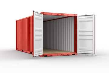 Open shipping container