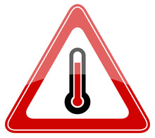 High Temperature Warning Sign