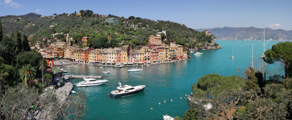 Panorama of Portofino.