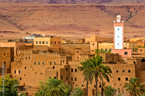 Plakat na papierze fotorealistycznym Maroko, tysiąc stref kasbah