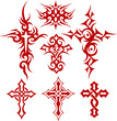 tribal cross illustration