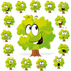 tree with many expressions