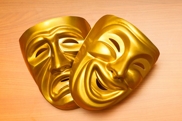 Wall Mural - Masks with the theatre concept